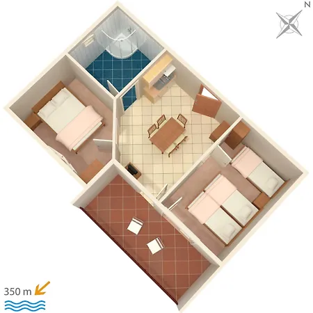 With A Parking Space Duce, Omis - 3190 Apartamento