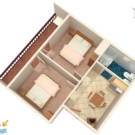 Apartmán With A Parking Space Duce, Omis - 3190 *